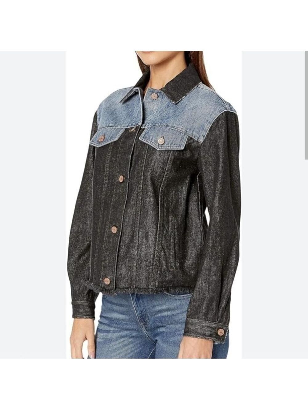 La Vie Rebecca Taylor Denim Patch Jacket